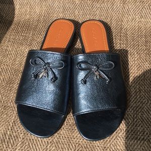 Coach Blue Tassel Slide Sandal COACH FG21022